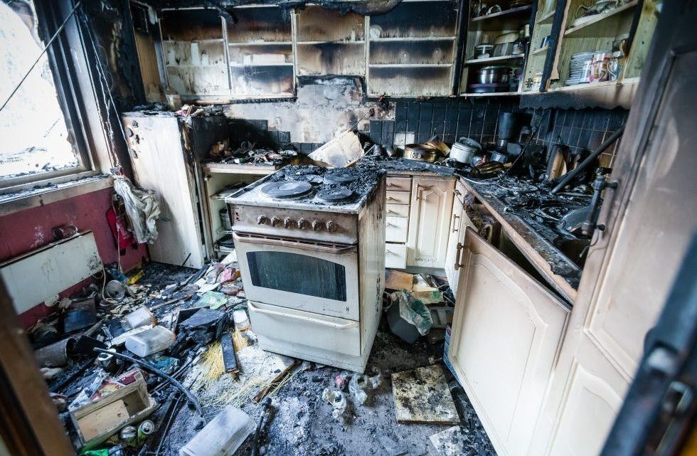 MARERITT: Kjøkkenbranner er skyld i ca 25 prosent av alle utryktninger for Oslo brannvesen. (Foto: OBRE) Foto: