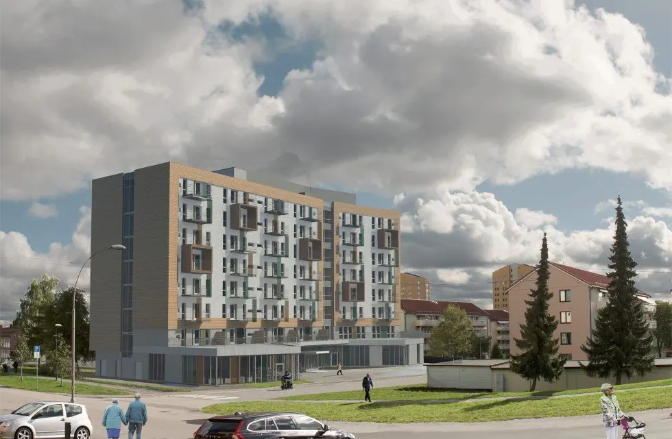 SLIK SKAL DET BLI: Slik vil de nye Omsorg+ - boligene bli seende ut når bygget står klart. (Foto: Oslo kommune) Foto: