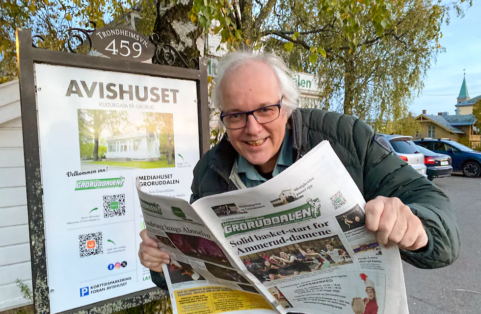 Et livslangt prosjekt! Det å lage lokalavis er en livsstil. Hjalmar Kielland jr. fyller 60 år lørdag 14. oktober 2023.
