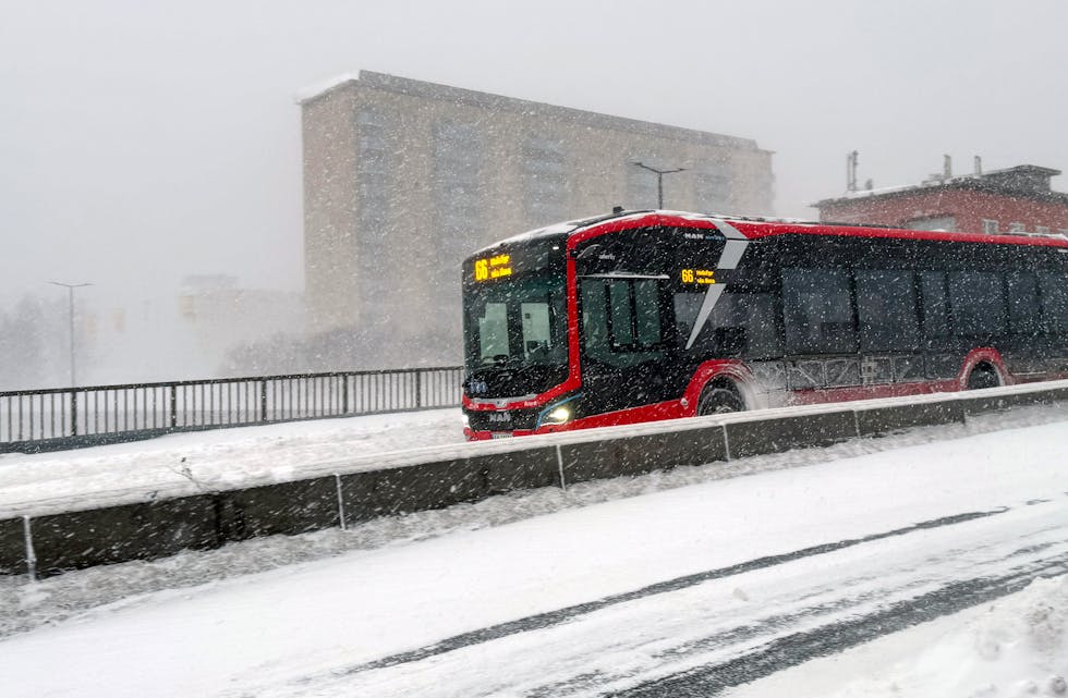 BUSSENE SLET: Januar startet kaldt og er den fjerde måneden på rad med unormalt lave temperaturer, det har ikke skjedd på over 20 år. I tillegg var januar preget av snøkaos.