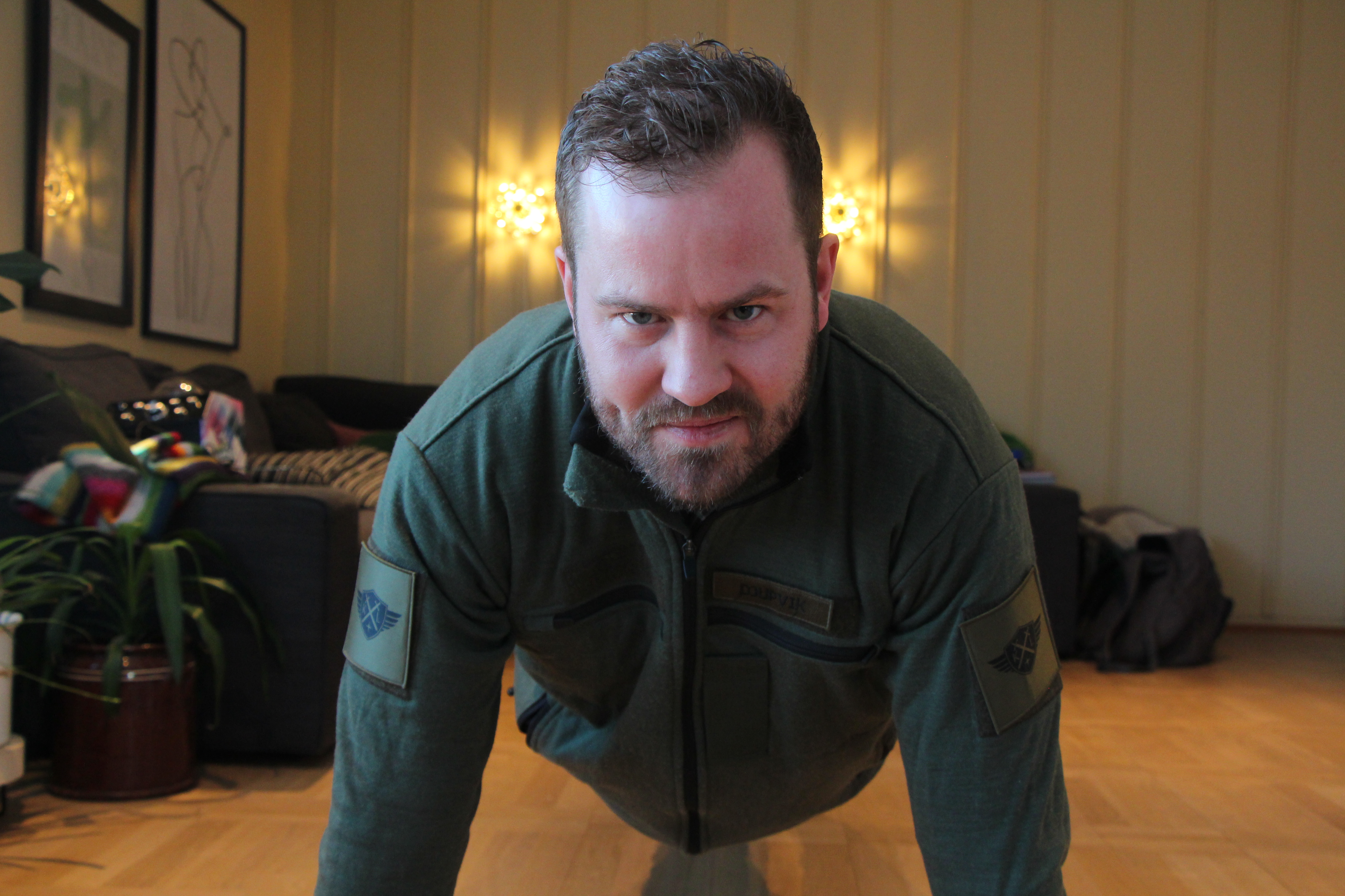 FERDIGSTILLING PÅ AMMERUD: Knut Marius, også kjent som rekrutt Djupvik, er med i den nyeste sesongen av Kompani Lauritzen. 