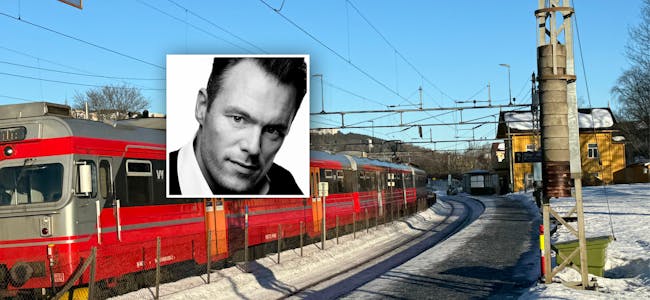 John Øyvind Hovde montert tog
