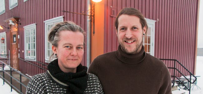 KLAR TIL INNSATS: Veslemøy Pedersen og Fabien Chaon tar over stafettpinnen etter Birgitte Rommen, og skal drive kafé i Grorudveien. 