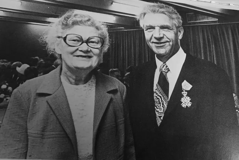 Osvald Orlien sammen med Hildora Orlien.