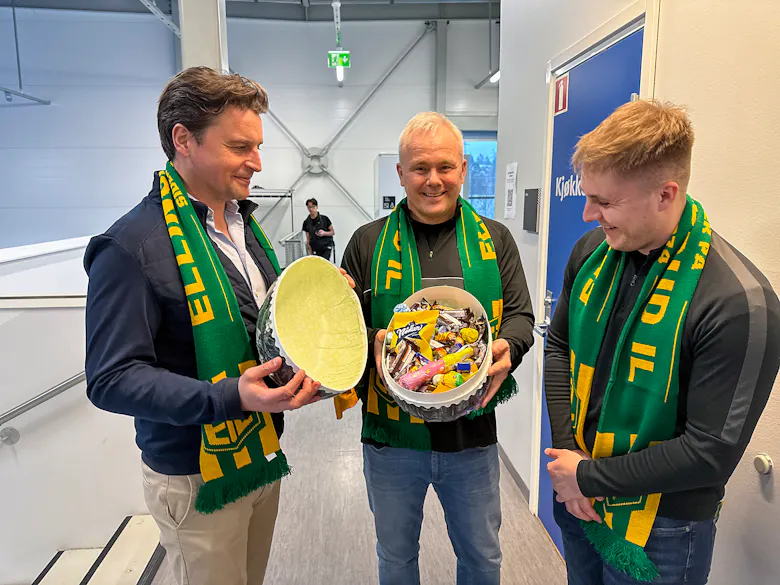 Morten Borge (f.v.), Kalle Fostervoll, Elliot Dean Wood.