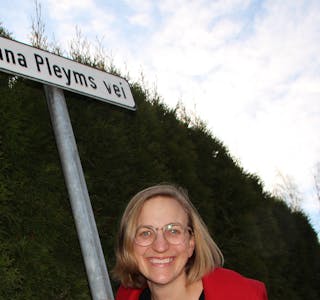 TIPPOLDEMORENS VEI: Anna Pleym, som har en vei oppkalt etter seg pÂ Rommen, er Tale Pleyms tippoldemor.
