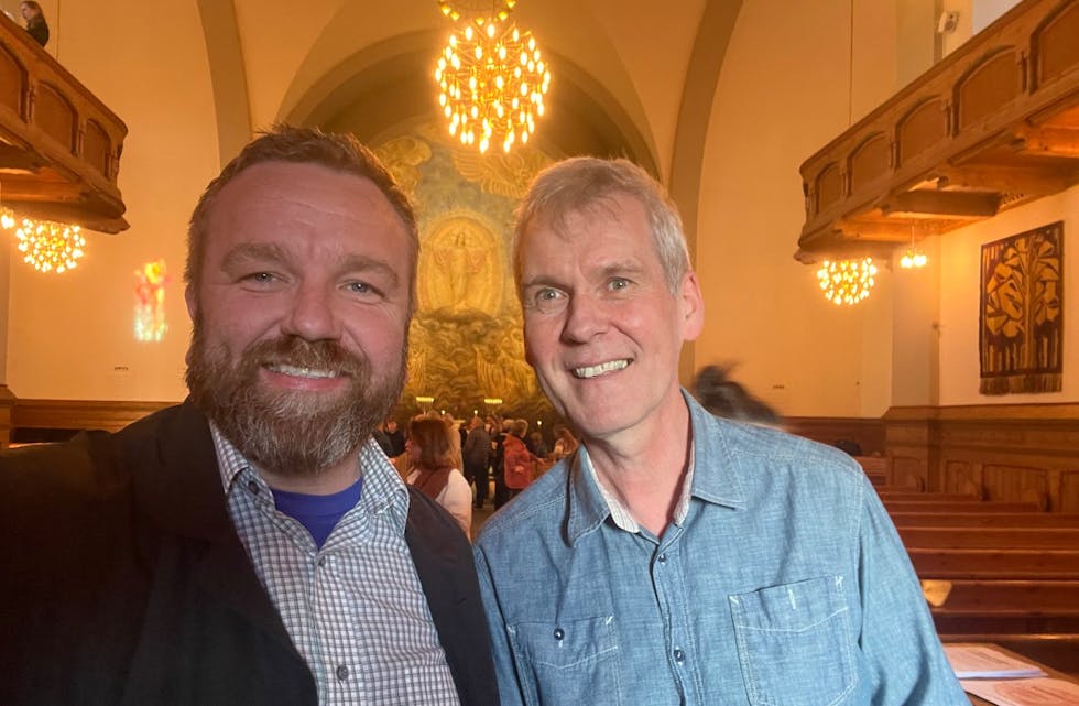 LEDET AN: Avisas sjefredaktør, Hjalmar Kielland jr., ledet prisutdelingen.