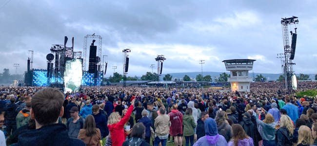 Rammstein samlet 60.000 publikummere på Bjerkebanen sommeren 2022. Nå kan det bli mer av dette - hvis byrådet får det som det vil.