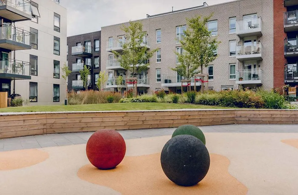 BYDEL BJERKE: Det nye OBOS-prosjektet på Vollebekk i Oslo (Foto: Ilja C. Hendel).