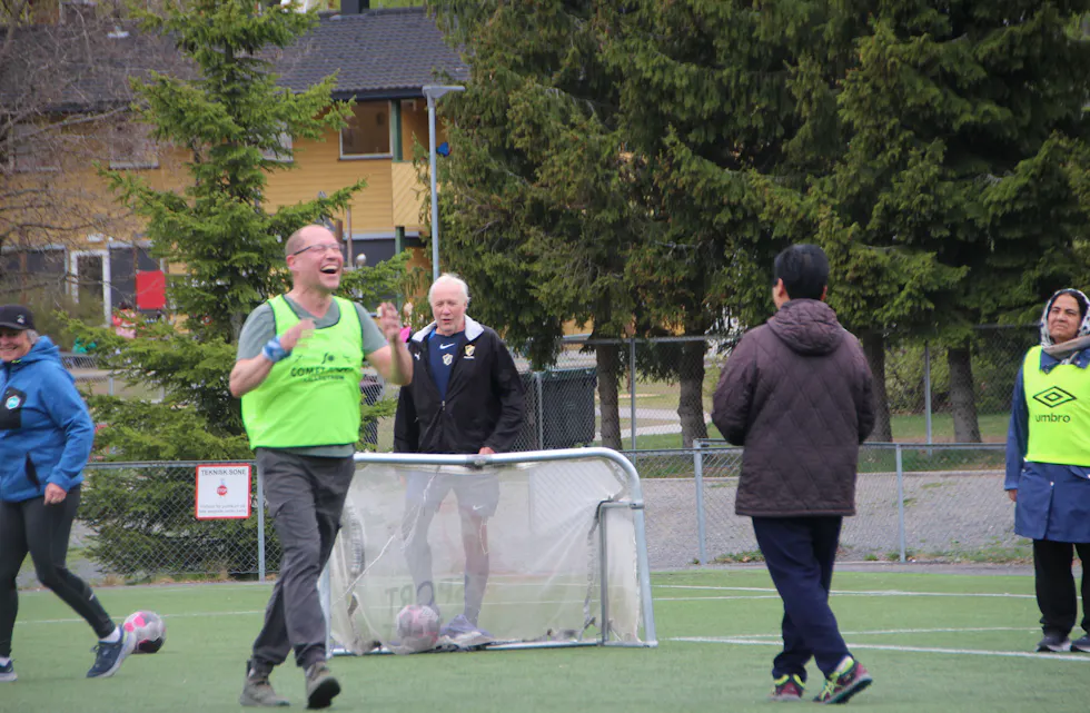 ENGASJERT: Kjell Halvorsen merket fort at han lot seg rive med da startskuddet gikk på Jesperudjordet.