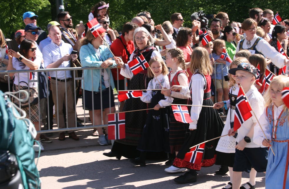 STOLTE ELEVER: Godt humør hos Tonsenhagen-elevene.