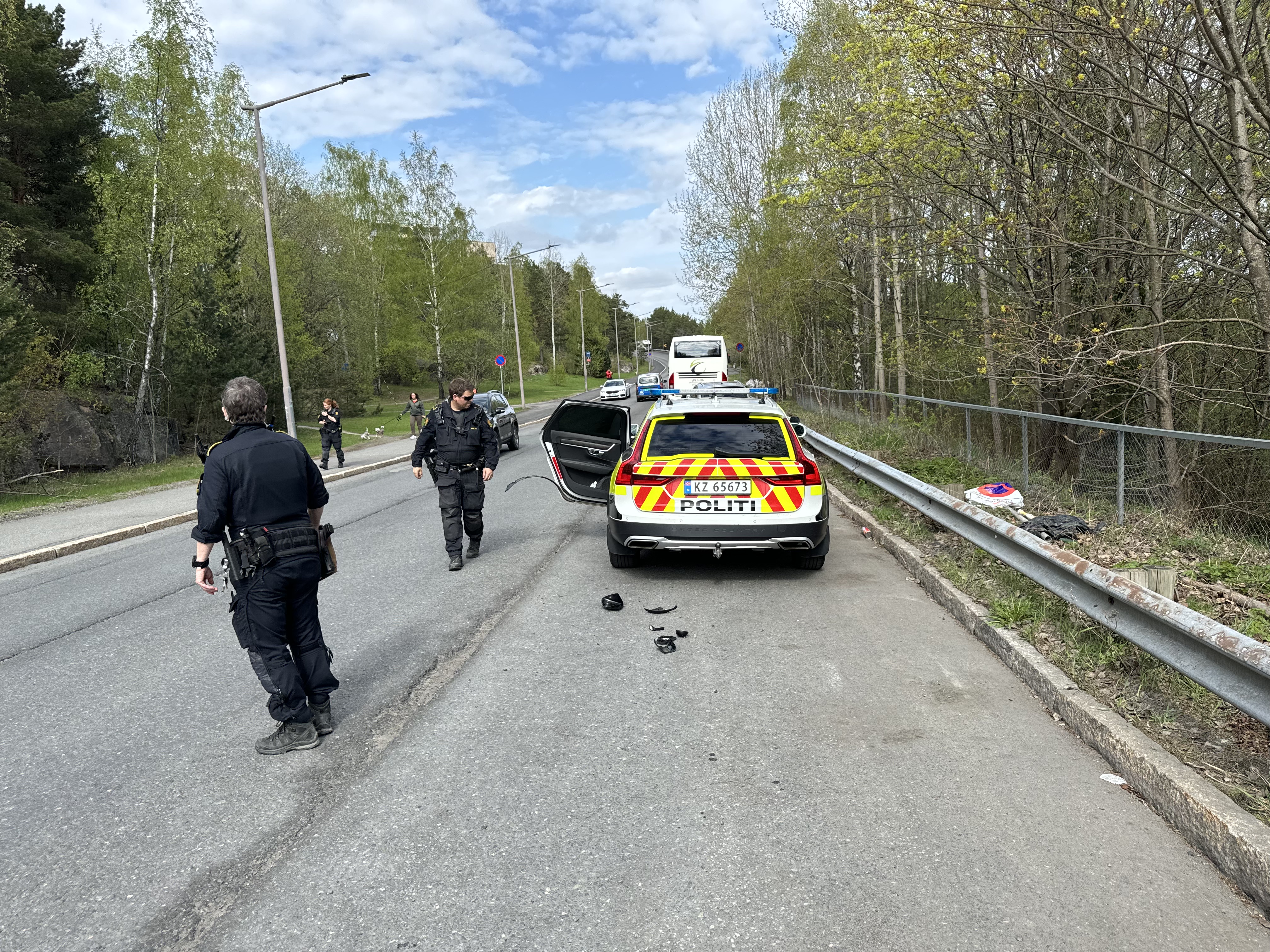 Politiet påkjørt Romsås 02