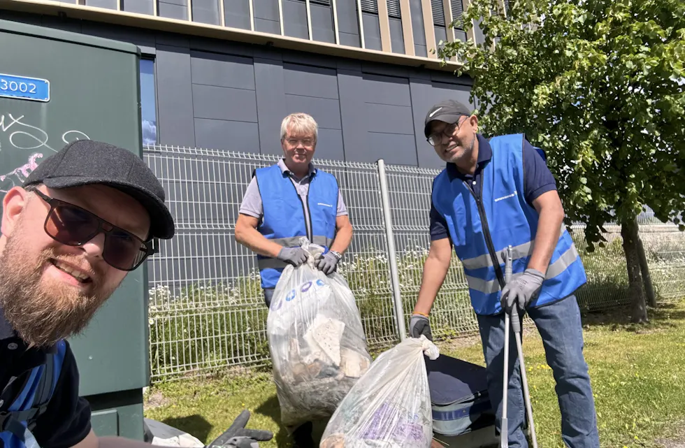GODT DOKUMENTERT: Innsatsen ble godt dokumentert med mobiltelefonen.