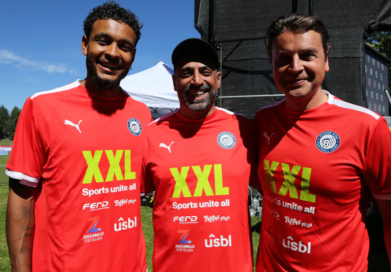 LOKAL TRIO: Joshua King (fra Romsås), ildsjelprisvinner Adnan Naeem (fra Romsås) og Morten Borge (fra Ellingsrud) stortrives på Rommensletta.