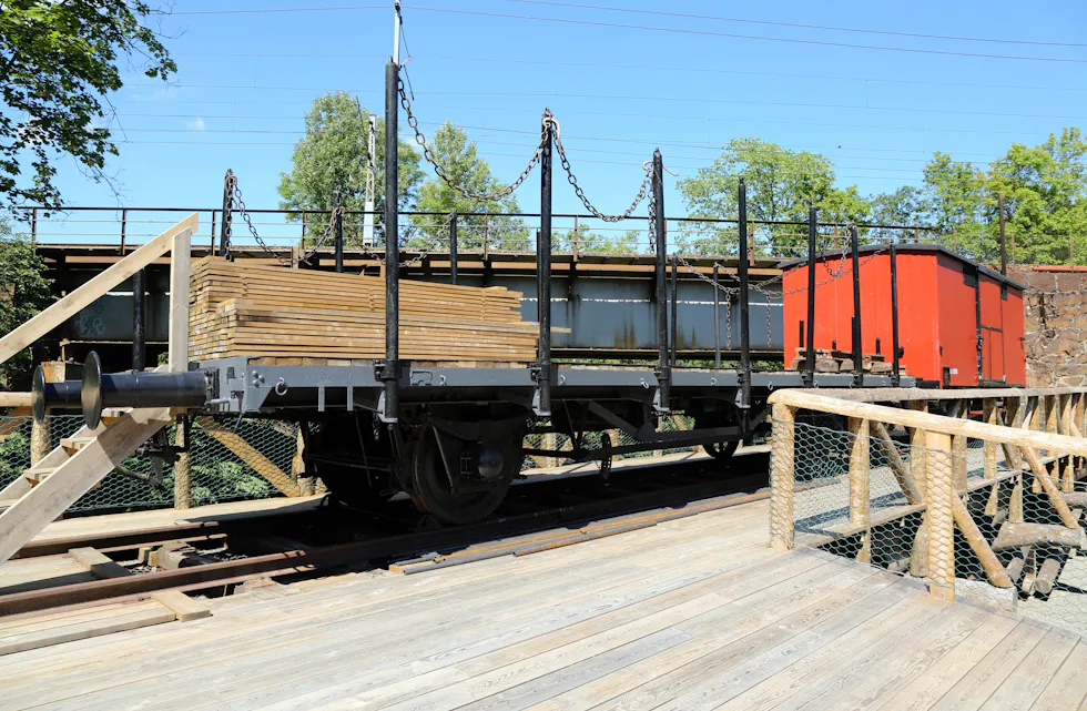 GJENSKAPT JERNBANEHISTORIE: Sagelvas Venner på Strømmen har gjenskapt historien om landets første jernbanesidespor.