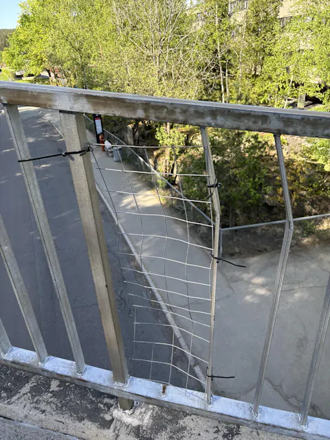 TOK SAKEN I EGNE HENDER: Synne Valler og de andre foreldrene til barn som ferdes over gangbroen jevnlig så på det som sin plikt å finne en umiddelbar midlertidig løsning.