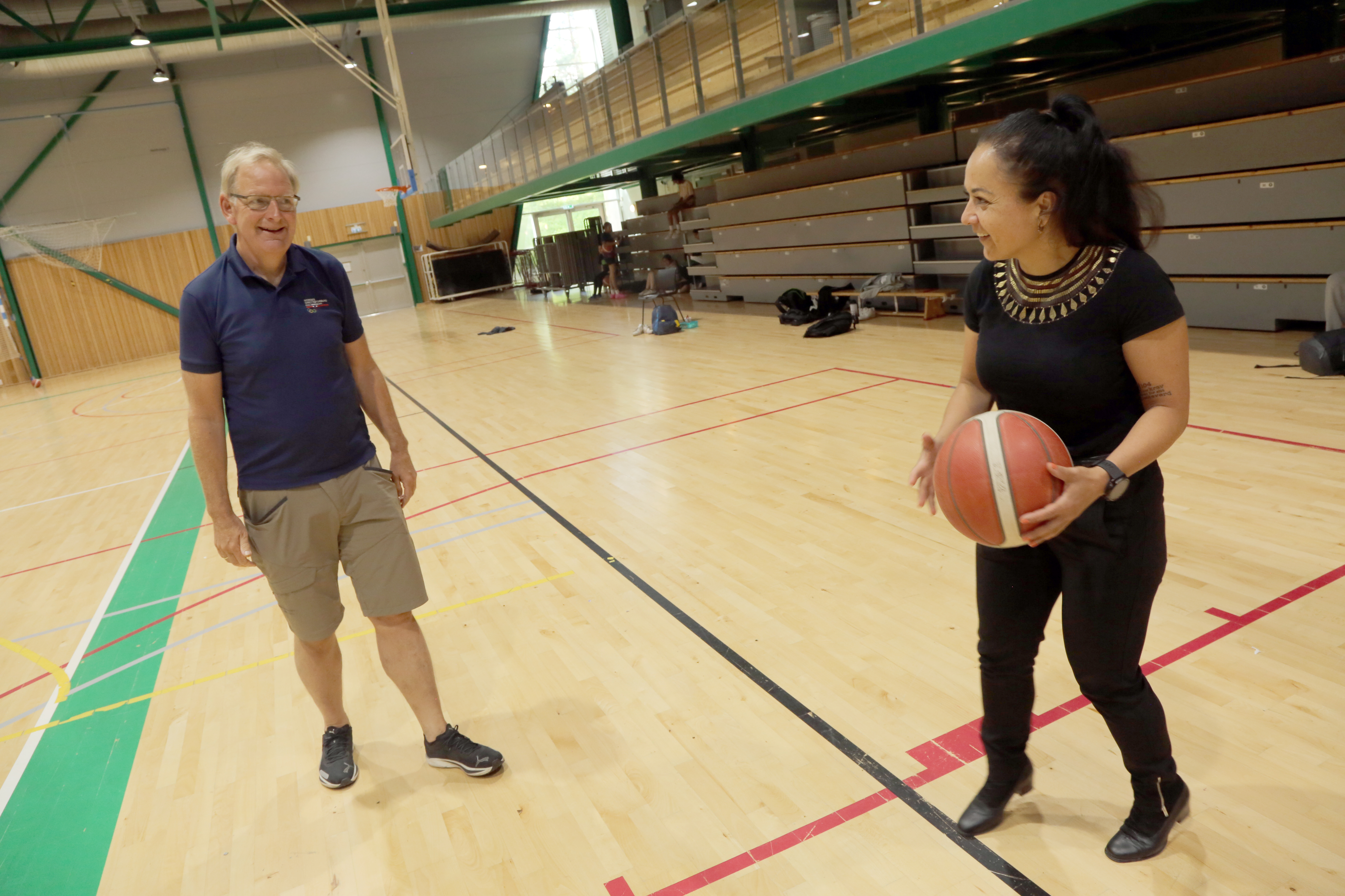 PÅ BØLGELENGDE: Magne og Marcela har det mye moro sammen, men ønsker også å spille på lag med Osloidretten som de jobber for dag ut og dag inn.