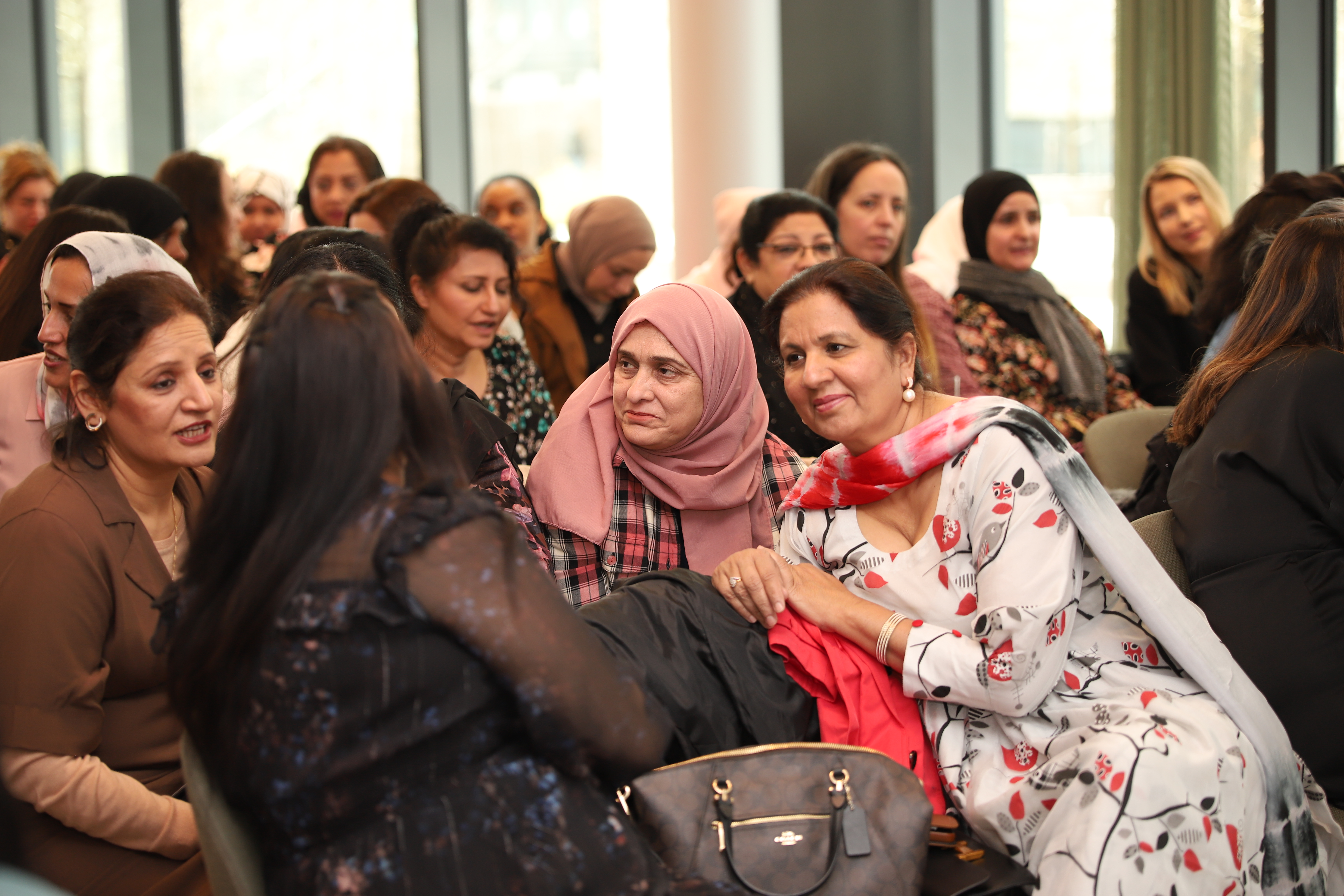 Bydelsmødrene på nettverkssamling i april. 