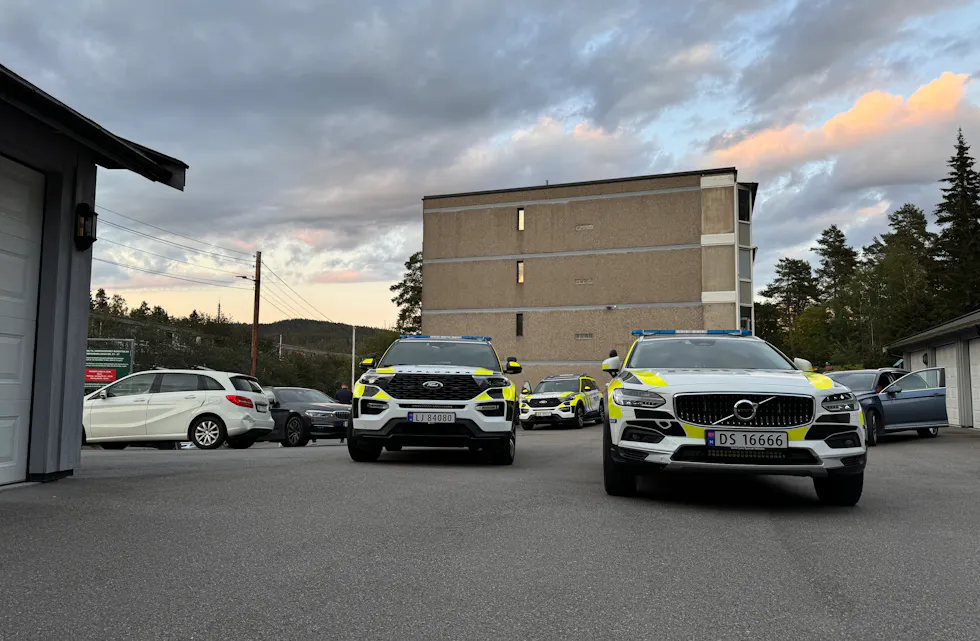 Politiet rykket ut med store styrker etter meldinger om at det var avfyrt skudd på Ammerud.