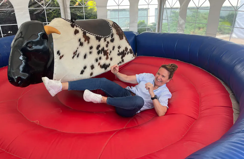 Jannicke Hordvik måtte se slaget tapt mot den meksikanske oksen.