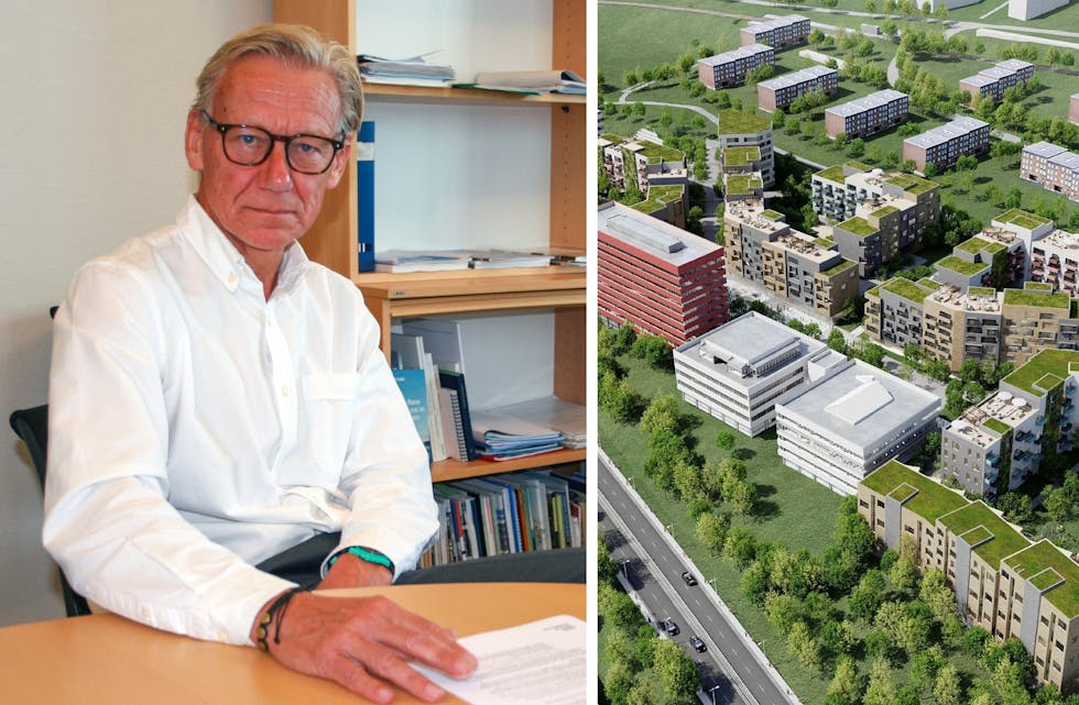 – INGEN FORSKJELLSBEHANDLING: James Stove Lorentzen (H) er tydelig på at det skal bygges høyere og tettere også på vestkanten i årene fremover, og er ikke enig i at øst og vest forskjellsbehandles. (Ill: Stor-Oslo Eiendom)