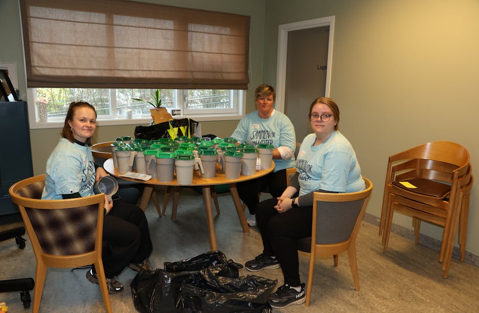 BØSSENE ER KLARE: Stille før stormen på Grorudhuset, der bøssene står klare.