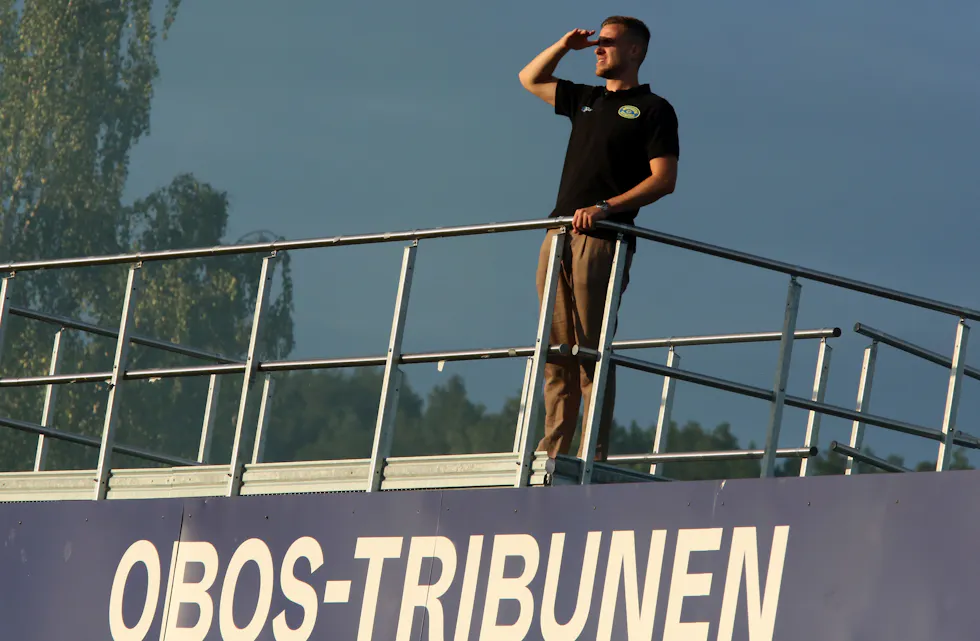 OPTIMISTISK: Sesongen blir godkjent av trener Andreas Alrek, men som på en annen side ser et stort forbedringspotensiale. Og ytterligere Grorud-steg har han stor tro på.
