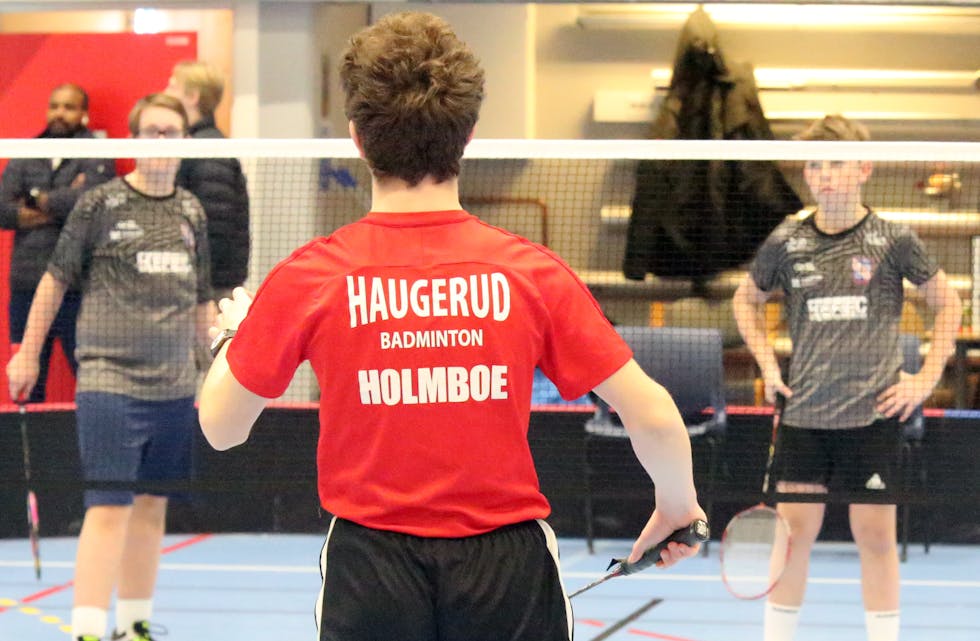 Badminton på Haugerud.