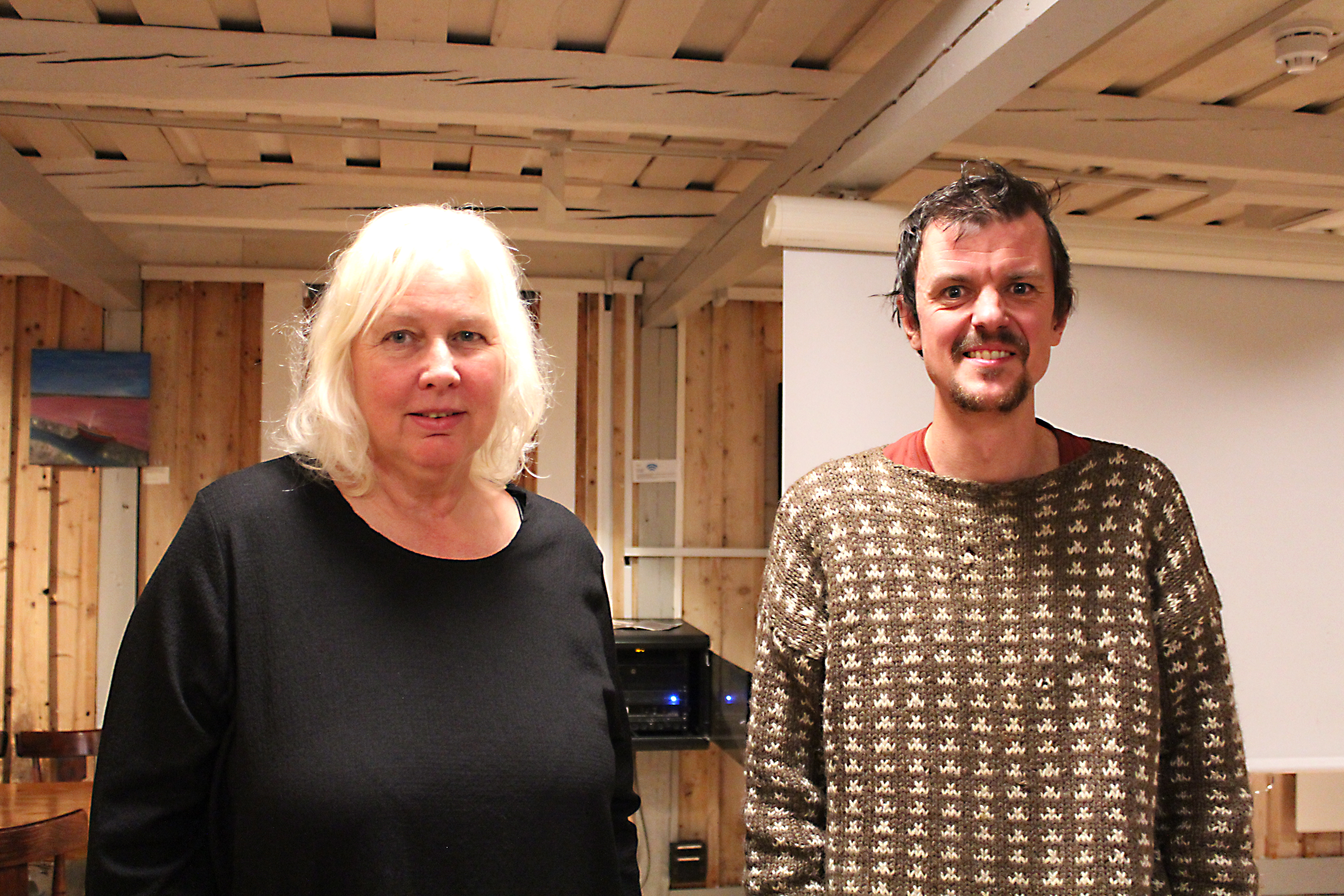 Vera Johannessen (leder i Naturvernforbundet i Groruddalen) sammen med Erik Kagge. (Foto: Bjørn Edvard Engstrøm.)