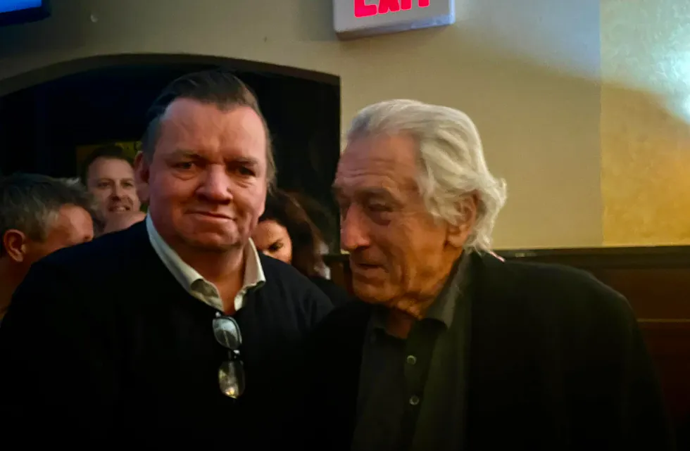 – Jeg fortalte Robert de Niro at jeg er fra Groruddalen og hele pakka. Han er demokrat og vi hadde en god samtale på The Sheep pub.