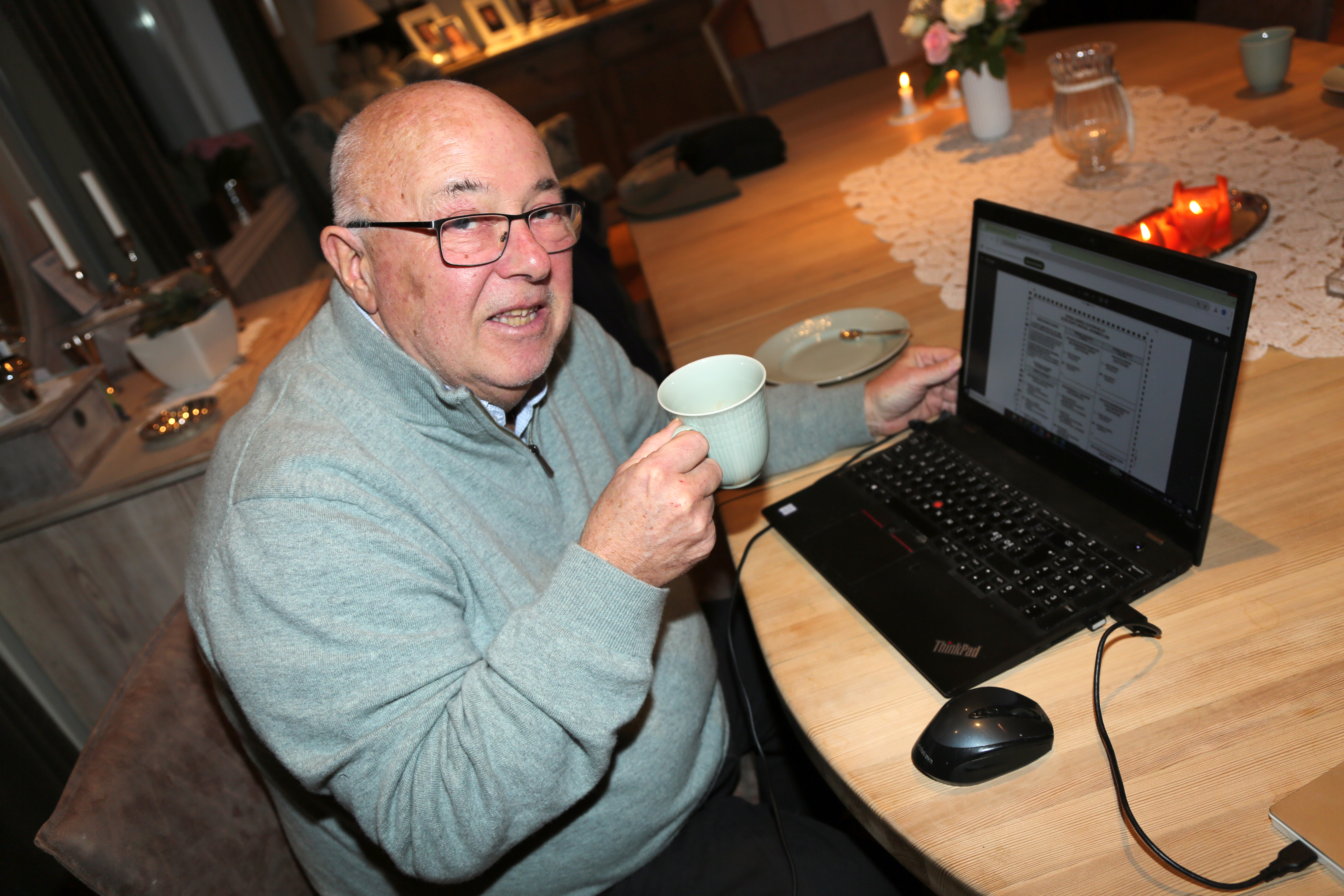 PÅ NETTET: Vidar avga sin stemme i det amerikanske presidentvalget via nettet. 