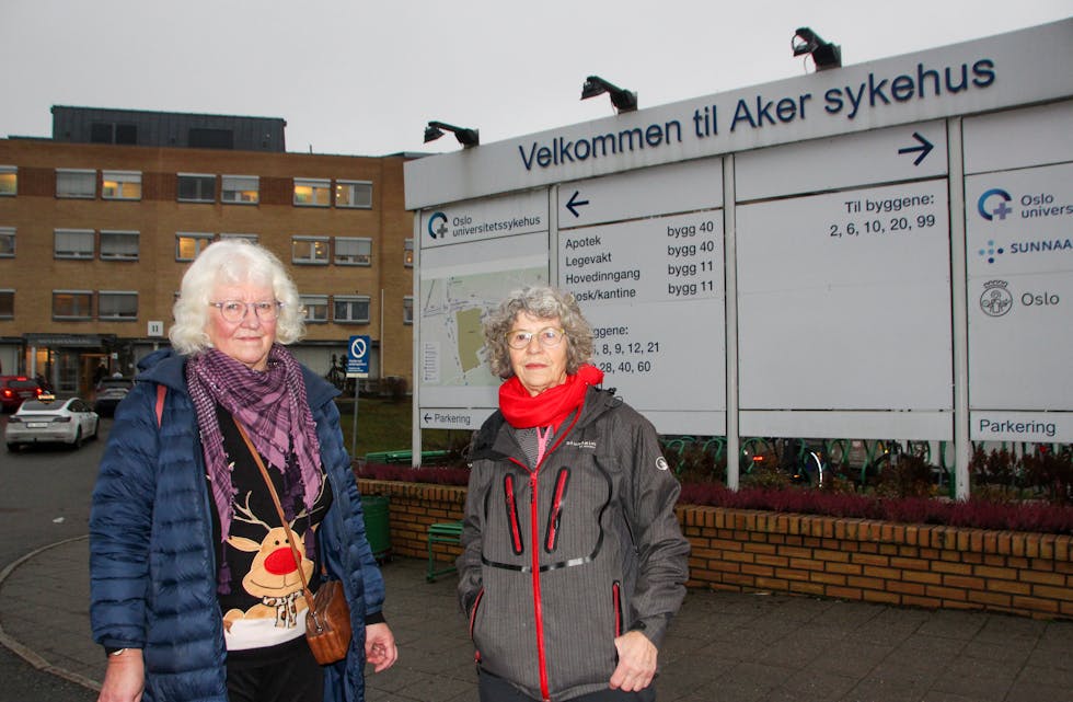 – TILBUDET FORSVINNER: Ifølge Unni Nyheim Kristoffersen og Maren Rismyhr i Aker sykehus venner forsvinner hele rehabiliteringstilbudet hvis enheten på Aker legges ned.
