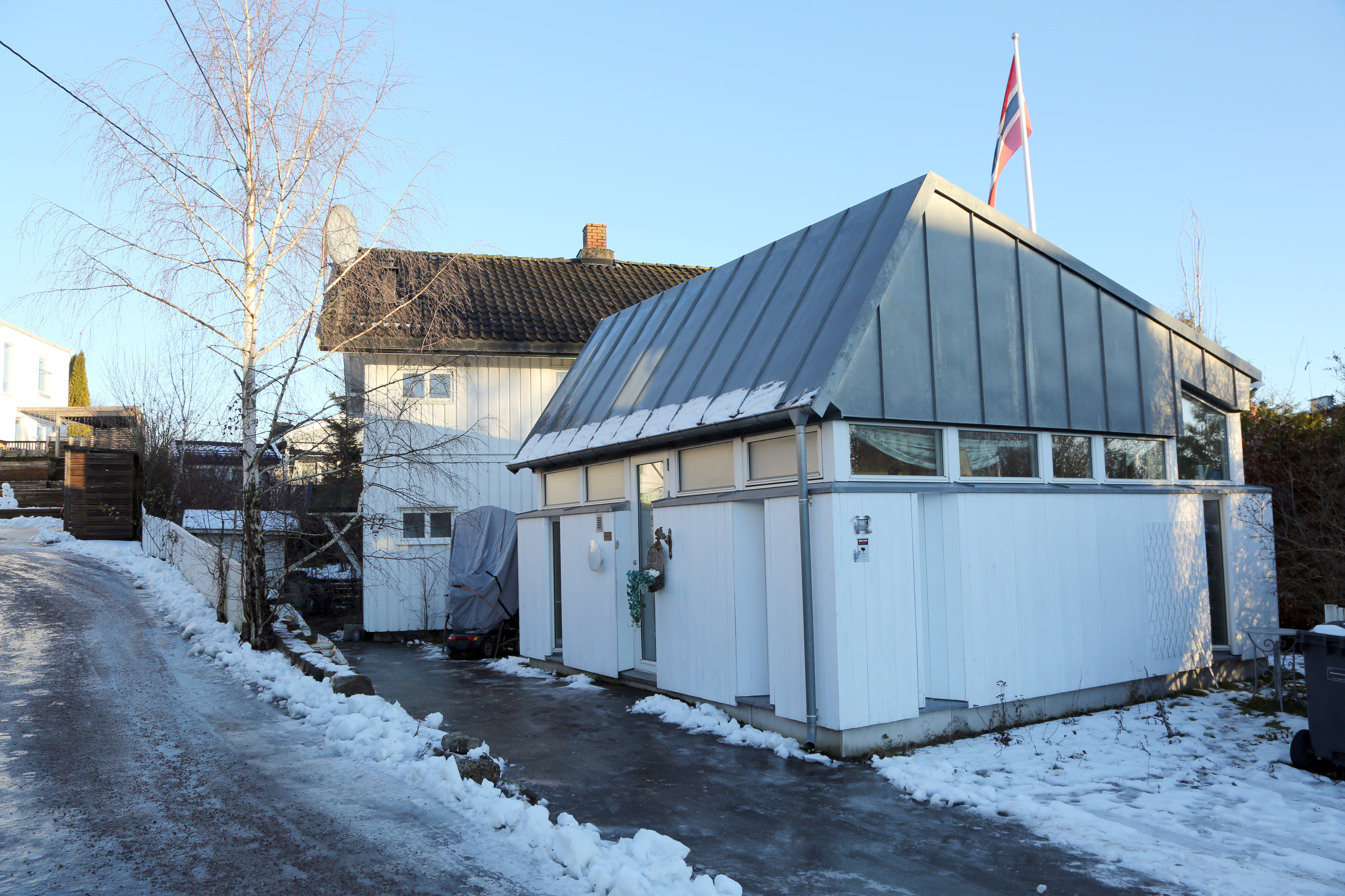 NYTT BYGG: Skovly i dag med Olav Antons musikkstudio i forgrunnen.