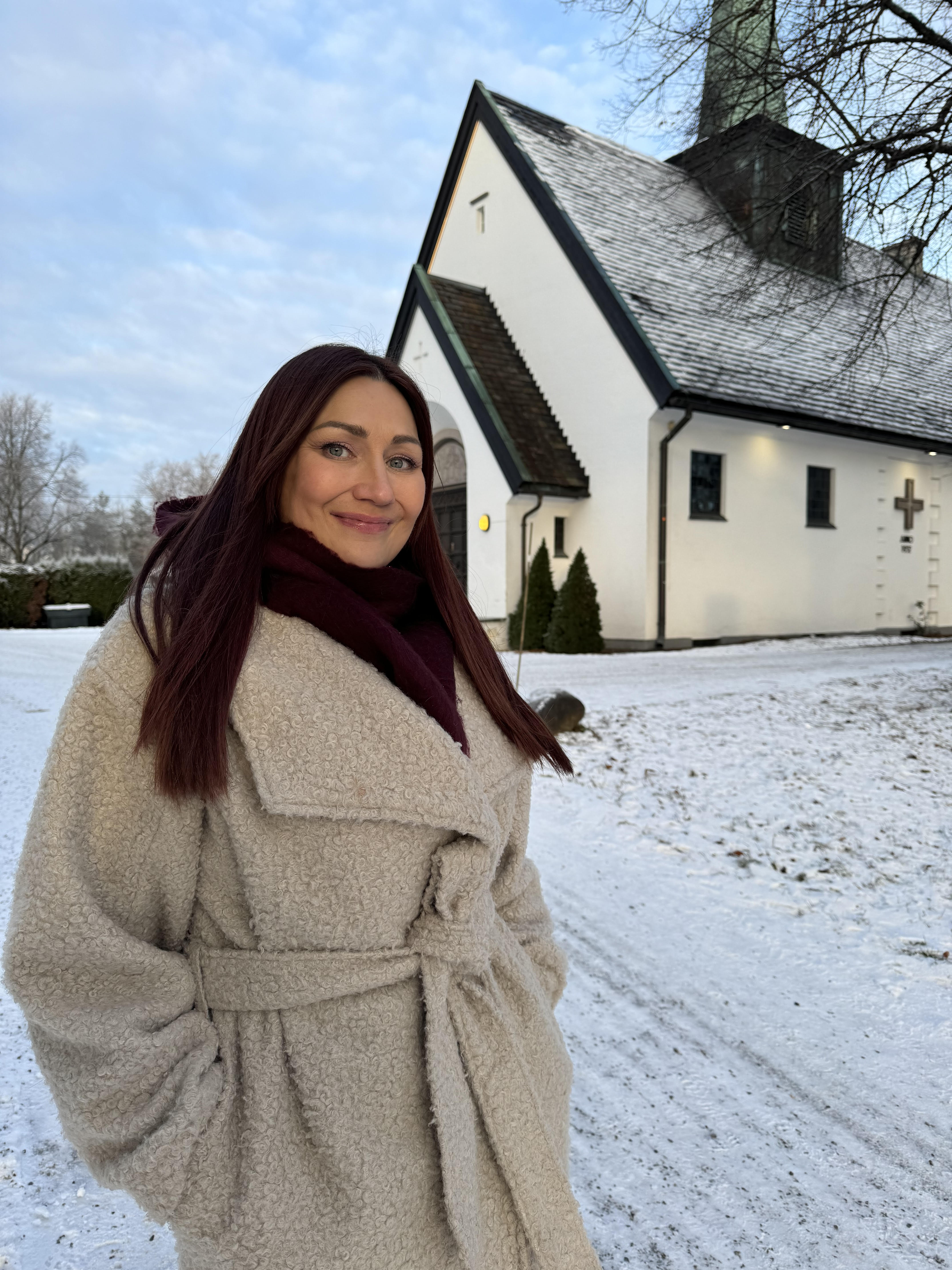 HJEMMEBANE: Marianne Pentha inviterer til jul på Høybråten.