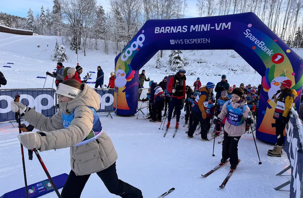 PANGSTART: Entusiasmen var stor da startsignalet gikk.