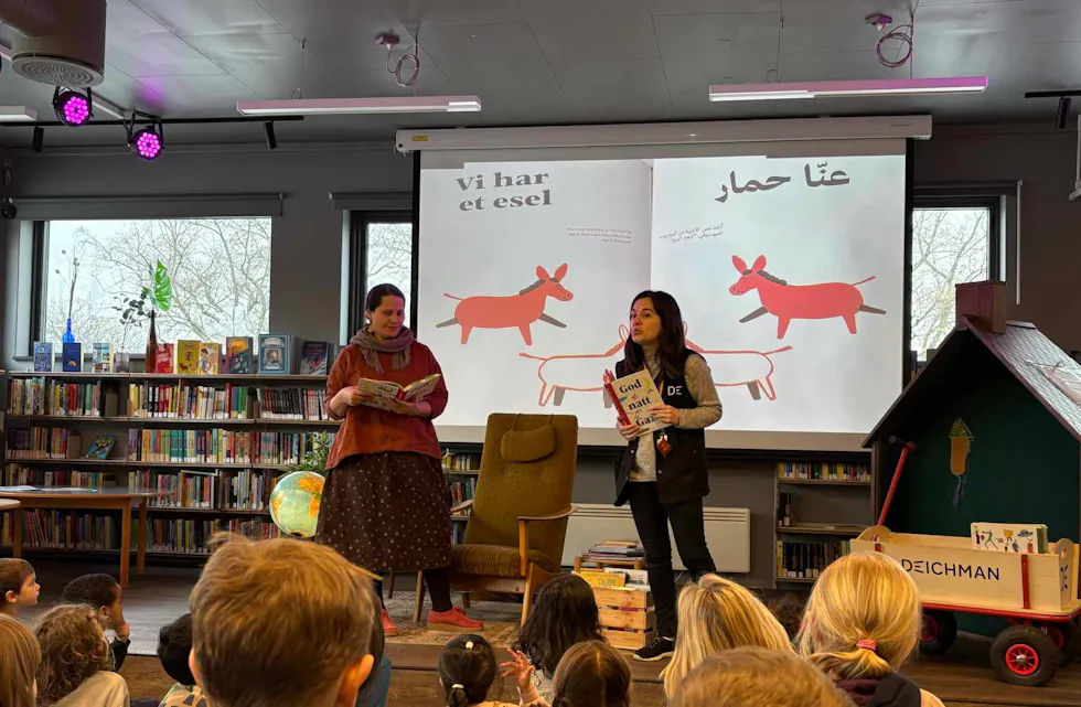 Asmaa Salim (f.v) og Marta Serra.