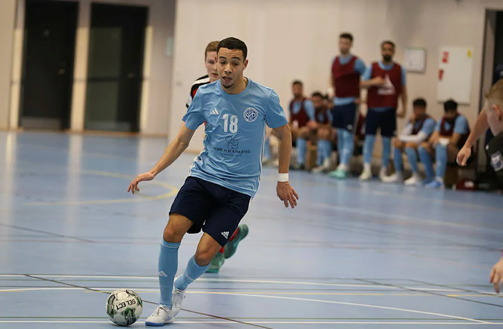 TILBAKE: HSILs kanskje mest prominente spiller, Reda Chikh, er tilbake etter en langvarig skade. Med Chikh på banen har HSIL et av ligaens farligste våpen offensivt. Foto: Tom Evensen