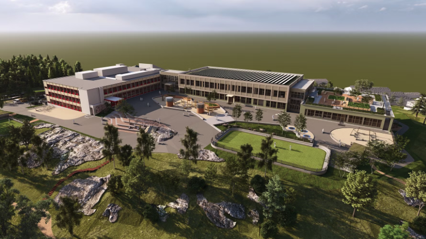 Foreløpig arbeidsskisse av prosjektet. Illustrasjon: Arkitektene Vis-A-Vis / Grindaker / Oslobygg KF