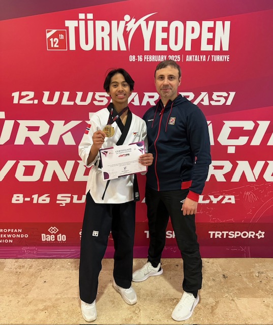 GULL: Liam Sky fra Oslo Nord Taekwondo klubb tok junior-gull i prestisjetunge Turkish Open. 