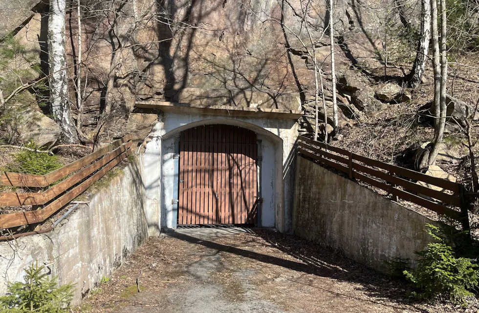 Her er et av de private tilfluktsrommene – liggende langs Bergensveien på Grorud.