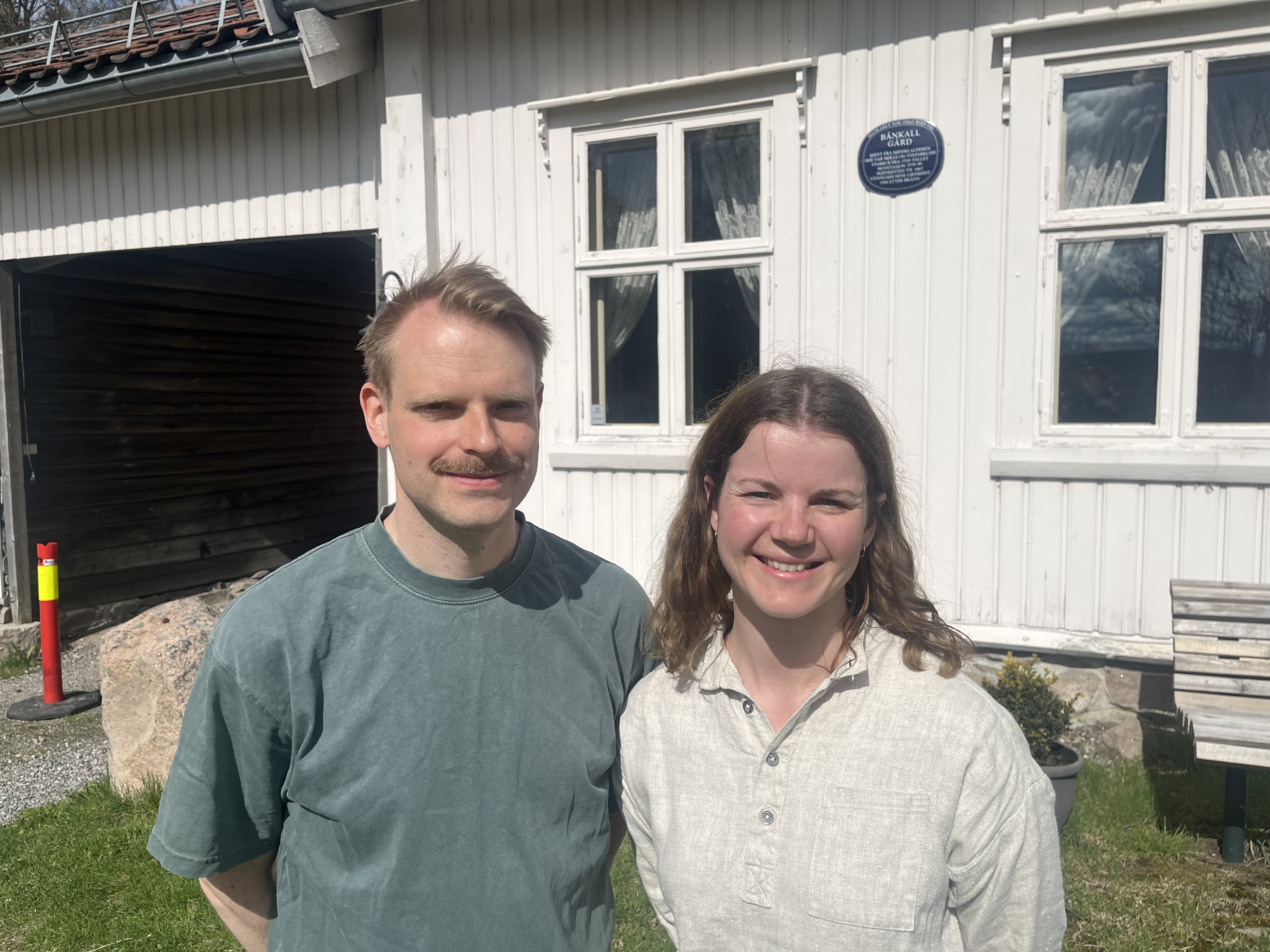 HAR EN DRØM: Kristian Rauan og Kari Trøan Sundt var på visning ved Bånkall gård, hvor de drømmer om å åpne kafé med fokus på norske råvarer.