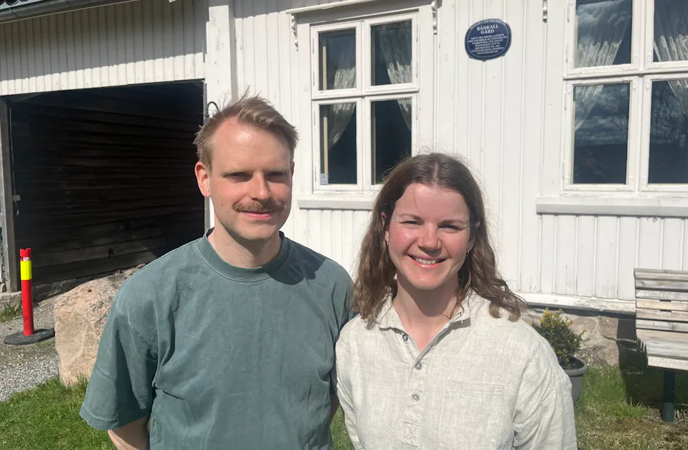 HAR EN DRØM: Kristian Rauan og Kari Trøan Sundt var på visning ved Bånkall gård, hvor de drømmer om å åpne kafé med fokus på norske råvarer.