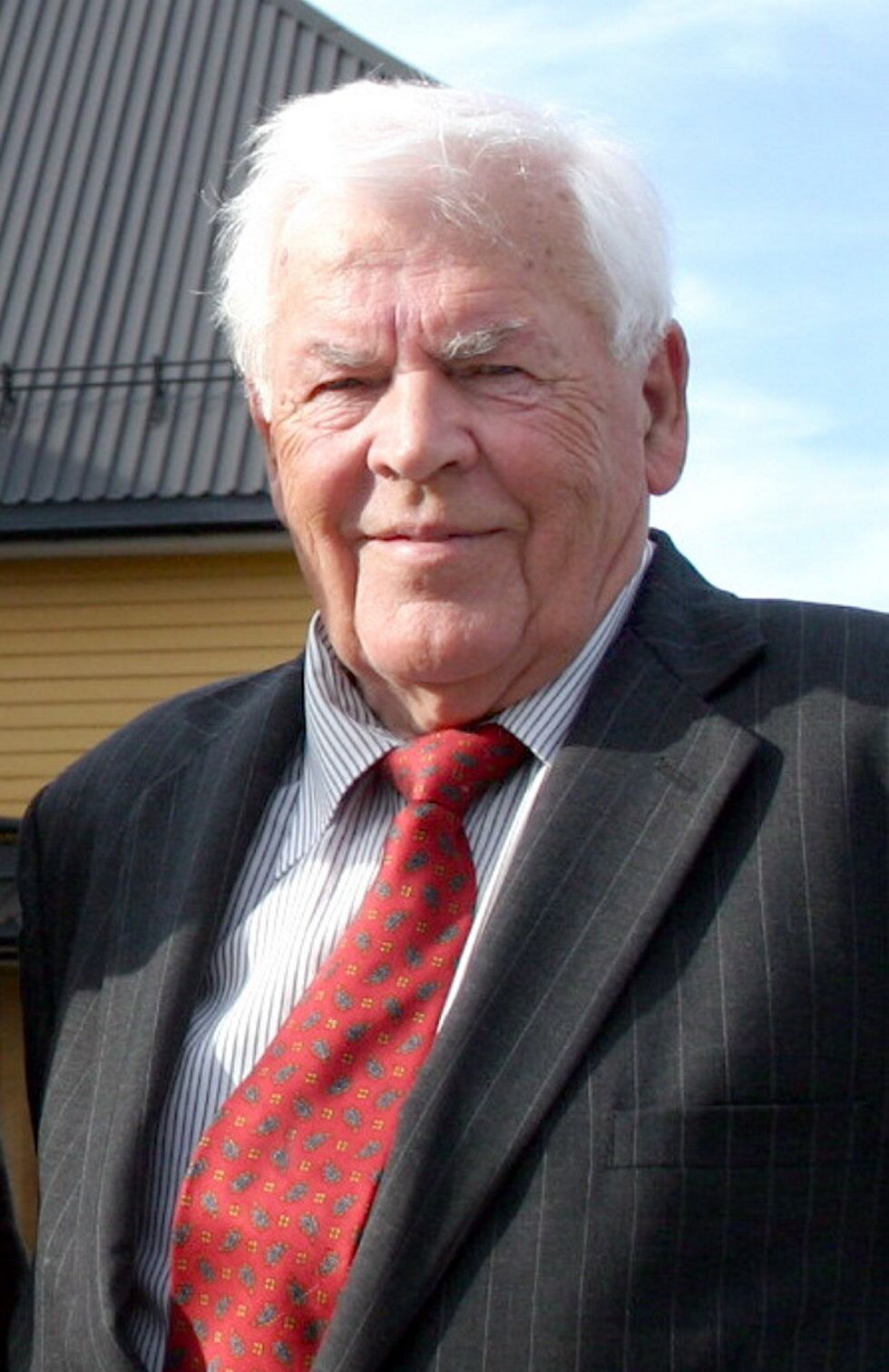 Thorbjørn Berntsen feirer med slekta 26. april. 