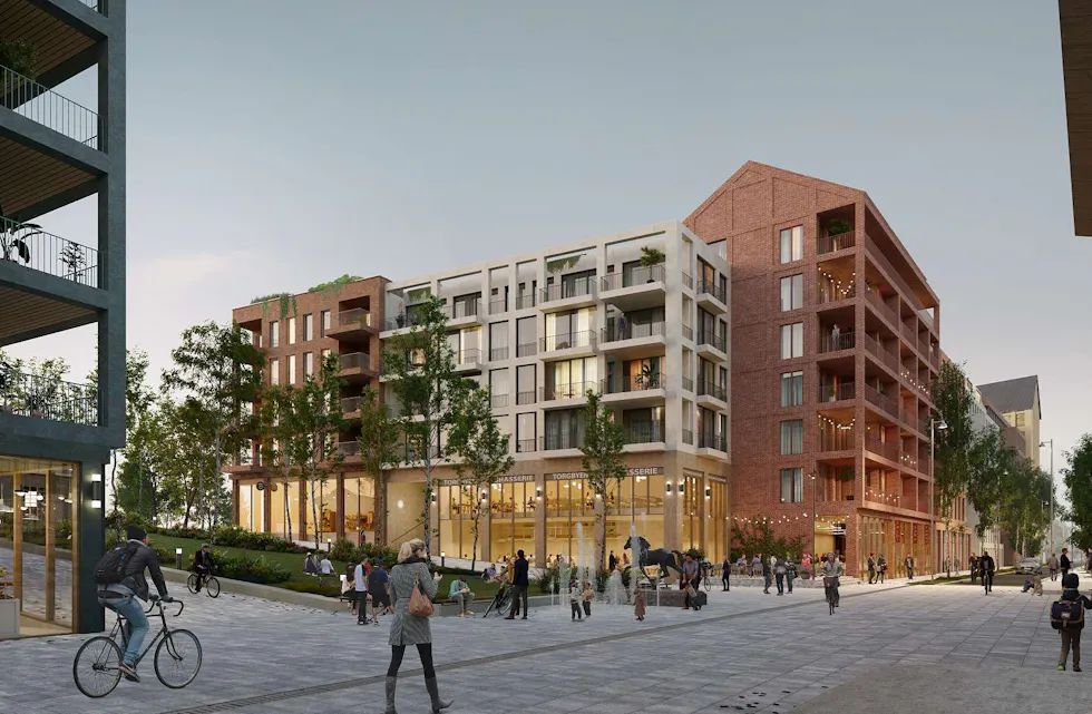 Torgbyen. Illustrasjon: Tegmark og Dark.