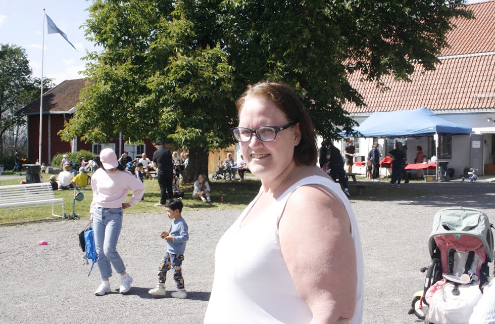 GODT FORNØYD: Anita Myhre er en av ildsjelene bak Barnas dag. Vårens utgave er den best besøkte hittil.