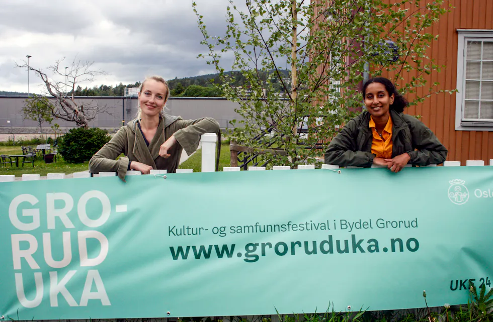 BLI MED PÅ MOROA: Oxana Gundersen (t.v.) og Meti Olika gleder seg til å ta imot små og store på aktiviteter over hele Bydel Grorud den neste uka.