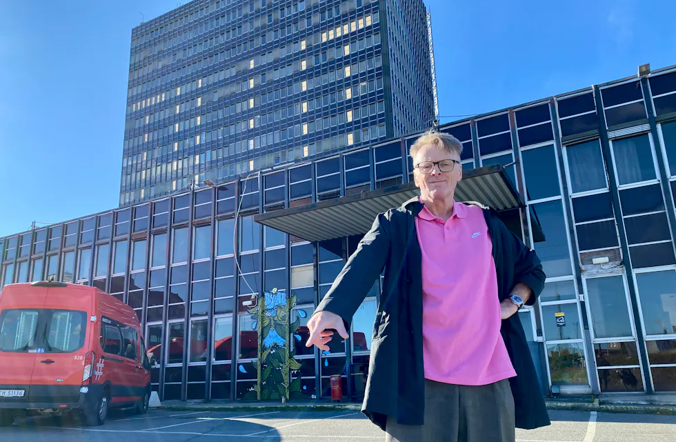 HER SKAL HOVINBYEN LIGGE: For 400 år siden skal Christian IV ha pekt på kartet og sagt «her skal Christiania ligge». I 2025 snakker Egil Husmo om hvor Hovinbyen skal ligge.