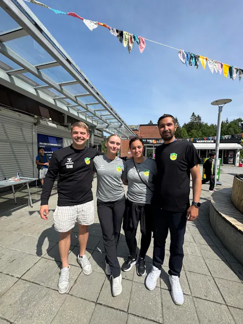 Ellingsrud ILs Sindre Mikkelsen, Aimee Refsdal Andersen, Wafa Boughanjayan og Yunus Yildirim.