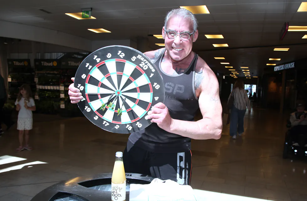 ENERGIBUNT: Det viste seg vanskelig å toppe både energien og poengsummen til Michel Mateos da Sommerdarten besøkte Linderud senter.