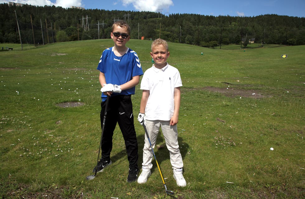 NESTE VICTOR HOVLAND: Hvem vet, kanskje Philip og Elian en dag blir like gode som vårt store golfess?